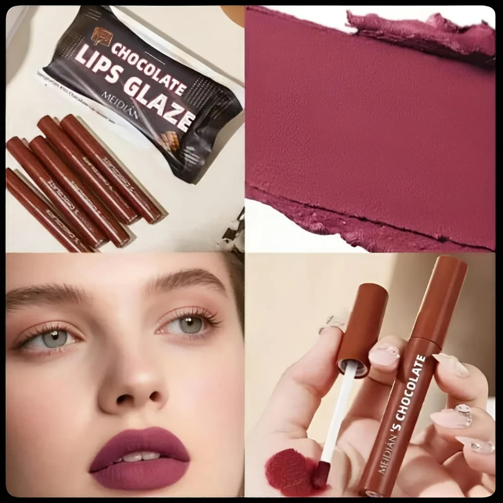 🆕TEMPTATION KISS LAVA CHOCOLATE LIP GLAZE/LIP GLOSS SET